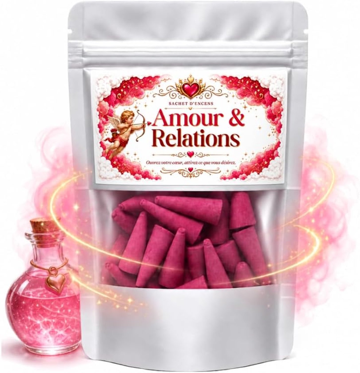 Wierookkegels, liefde en relaties, magische roos, 30 kegels voor dichterbij en symbolische rituelen rondom de liefde
