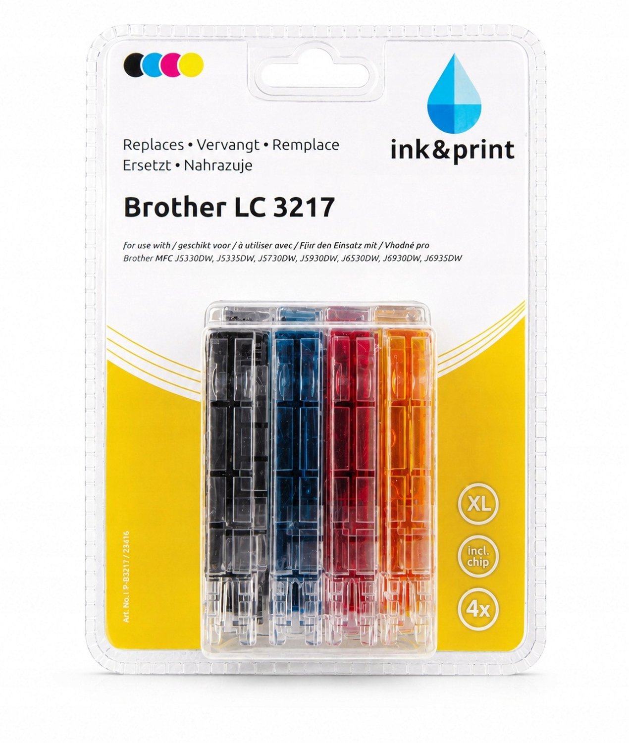 Print&Ink Brother LC3217 CMYK Set - 4 Kleuren Compatibel