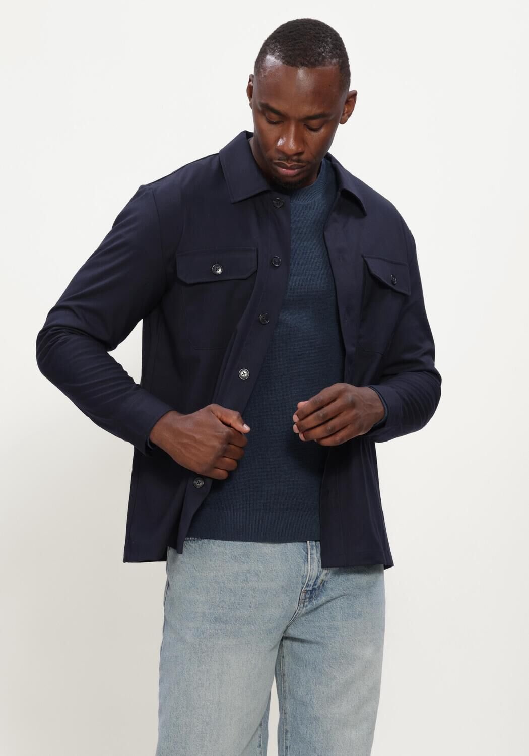 MATINIQUE Madamo Overshirts Heren - Donkerblauw - Maat M