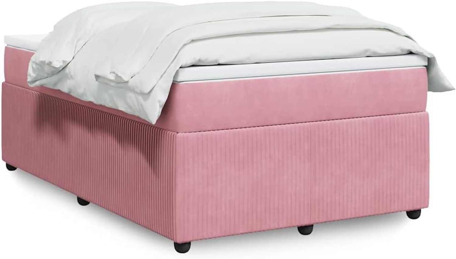 Boxspringbed pocketvering roze 120x190 cm