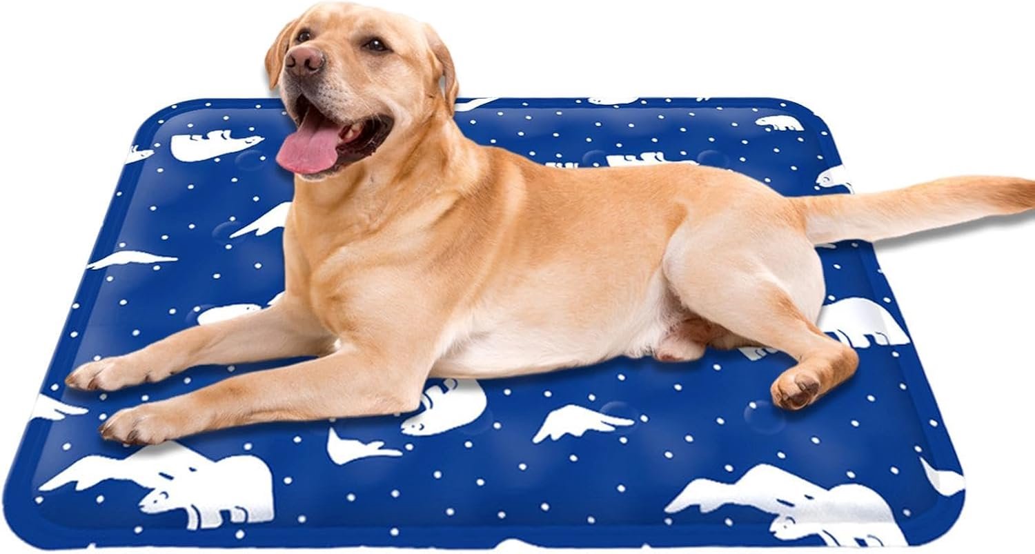 Koelmat voor honden, draagbaar, opvouwbaar, wasbaar, koelmat voor huisdieren, voor warm klimaat, binnen en buiten, auto, reizen, balkon