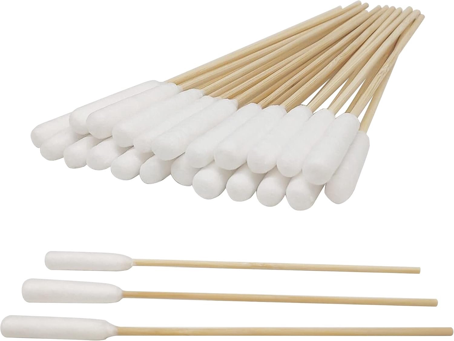 Wattenstaafjes houten handvat 1000ct