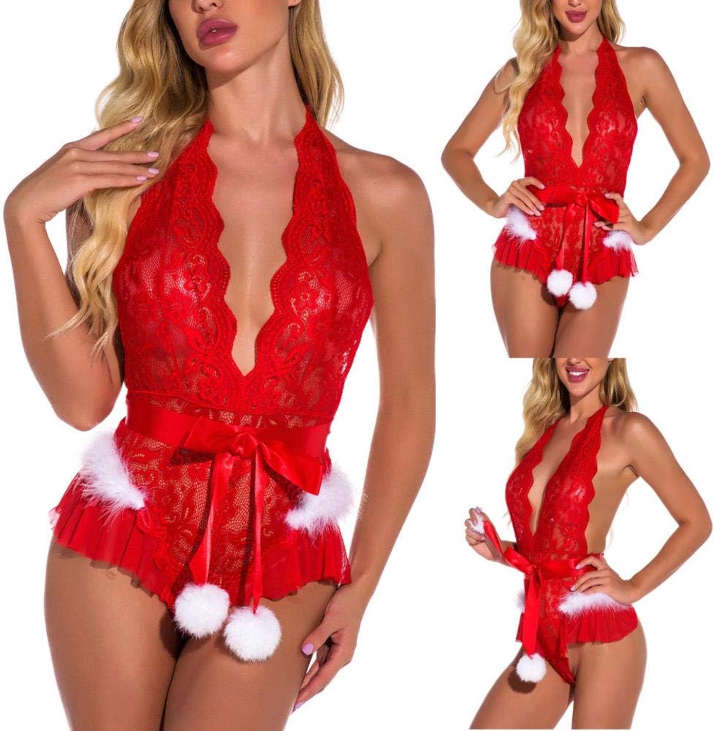 Sexy dames erotische lingerie Vrouwen Diepe V Erotische Kanten Beha Verleiding Ondergoed Sexy Lingerie Doorzien Dames Nachtkleding