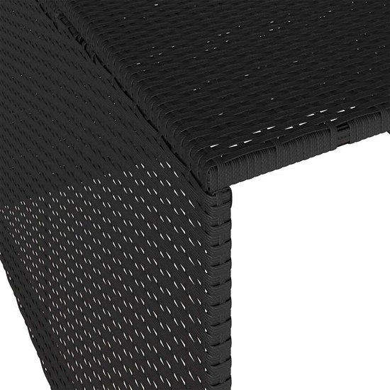 Garage voor robotmaaier, van polyrotan, 86 x 90 x 52/57 cm, weerbestendige schuilplaats voor robotmaaier — afbeelding 4