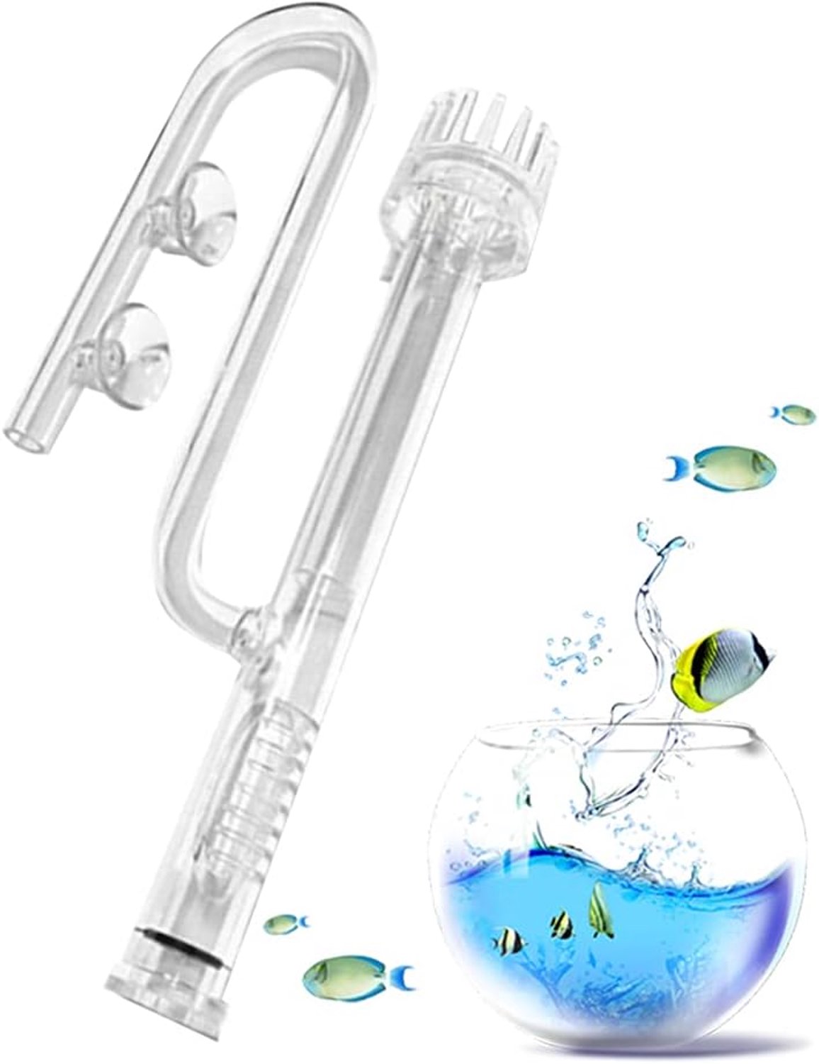Buisoppervlakken, skimmer, wateroppervlakte-skimmer, filterbuis, instelbare skimmer-inlaat, voor aquarium, beplante tank, 16 mm, maat 100-120 cm