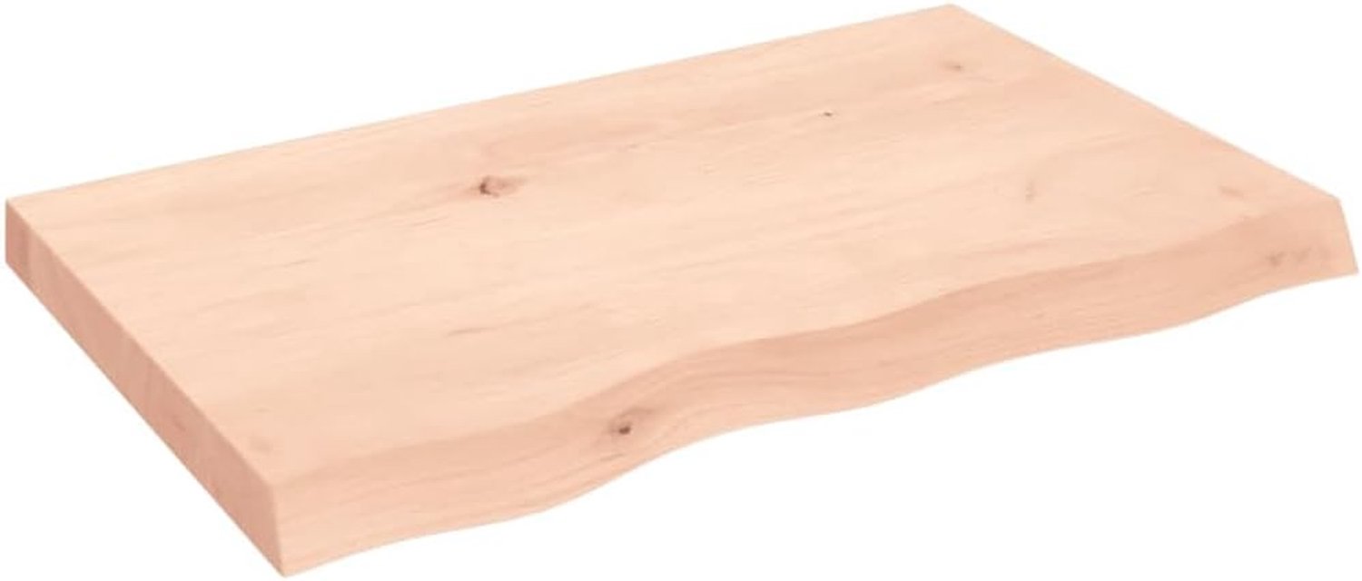 Tafelblad, houten plaat voor tafel, eettafel, salontafel, massief houten plaat, vervangend tafelblad, houten tafelblad, vervangingsplaat, doe-het-zelfplank, bureaublad, bureaublad 80 x 50 x 6