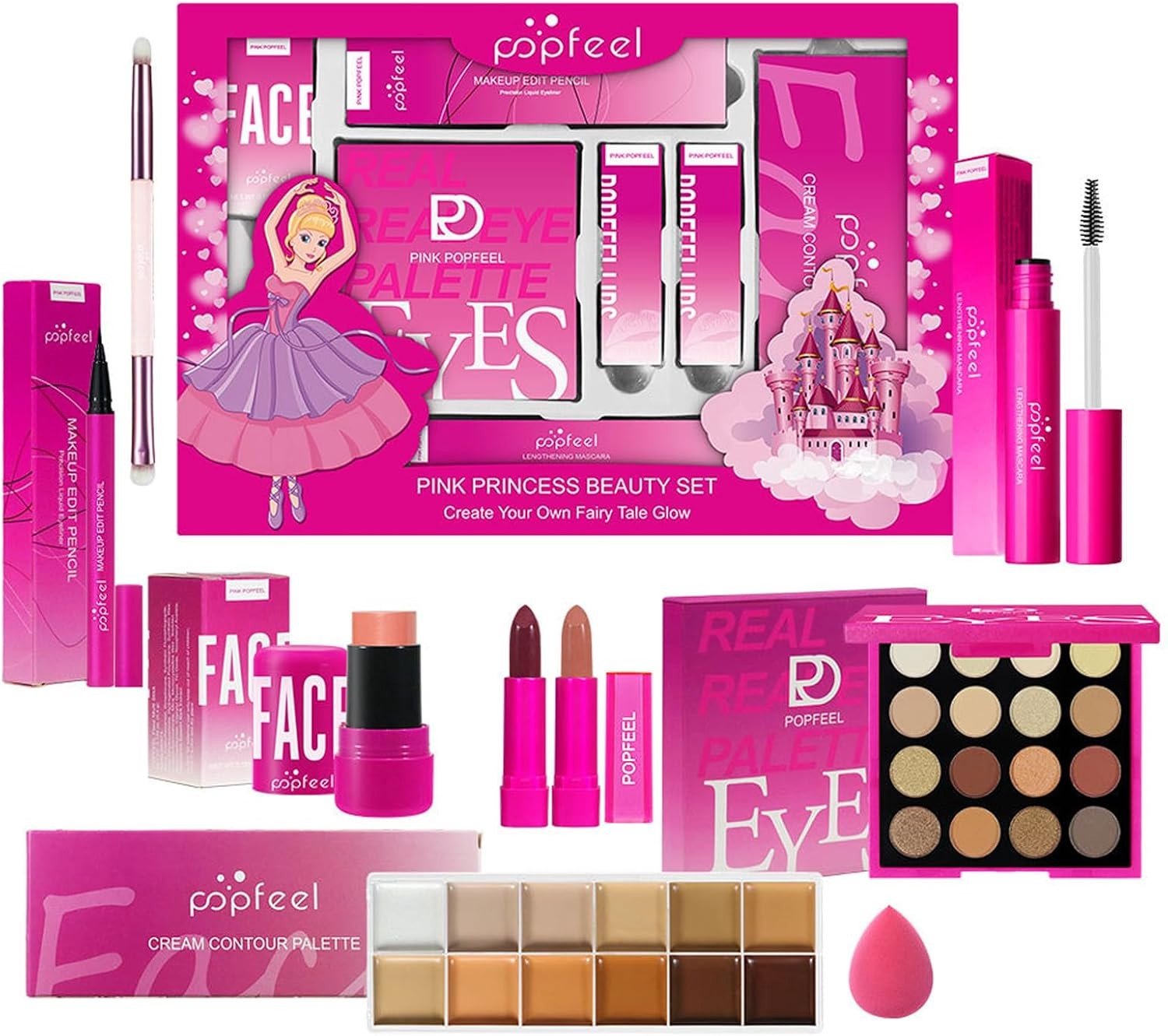 Dames Make-up Set - XL-makeup006 - Volledige Cosmetica Set - Draagbare Make-up Kit voor Vrouwen