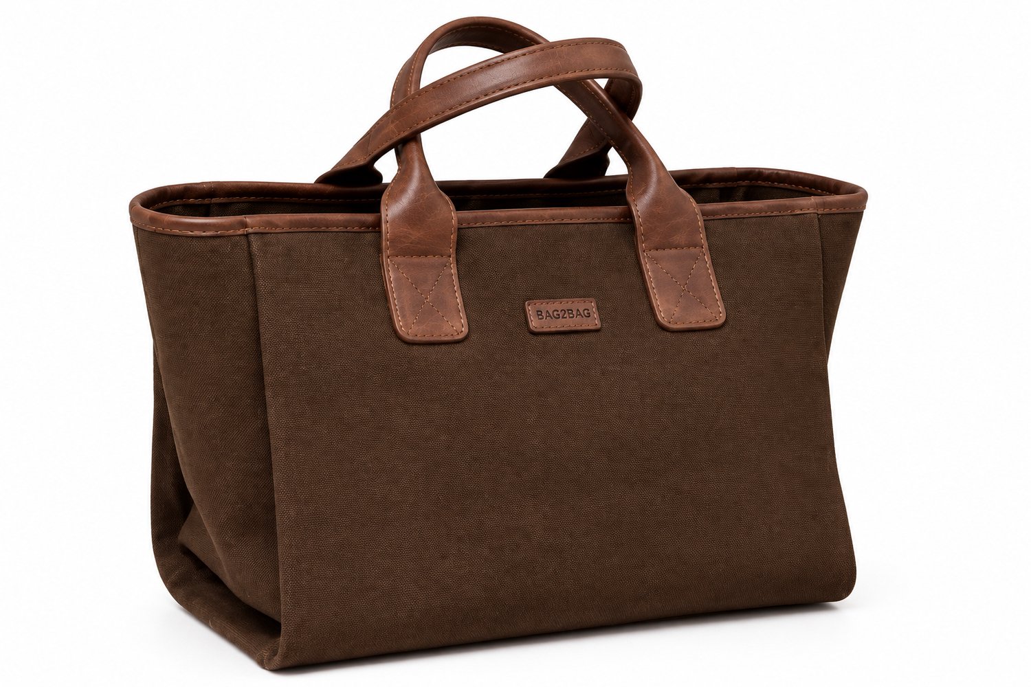 Bag2Bag Ros Shopper - Canvas / Donkerbruin