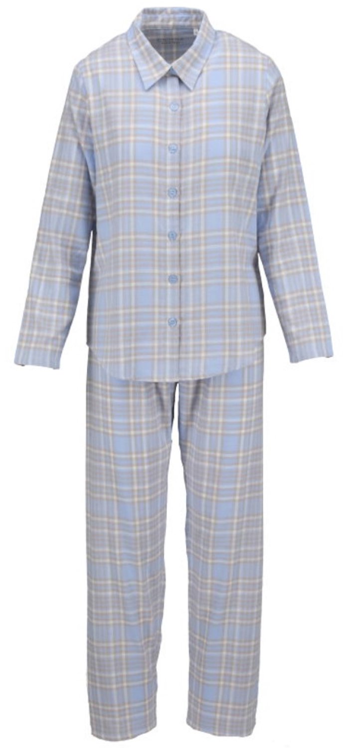 Ringella Flanellen dames pyjama blauw Ringella - Blauw - Maat - 40