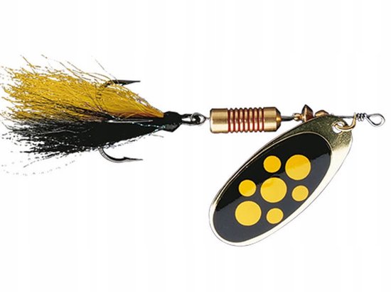 Spinner Kunstaas Maat 1 Blacky voor Baars & Snoek — afbeelding 4