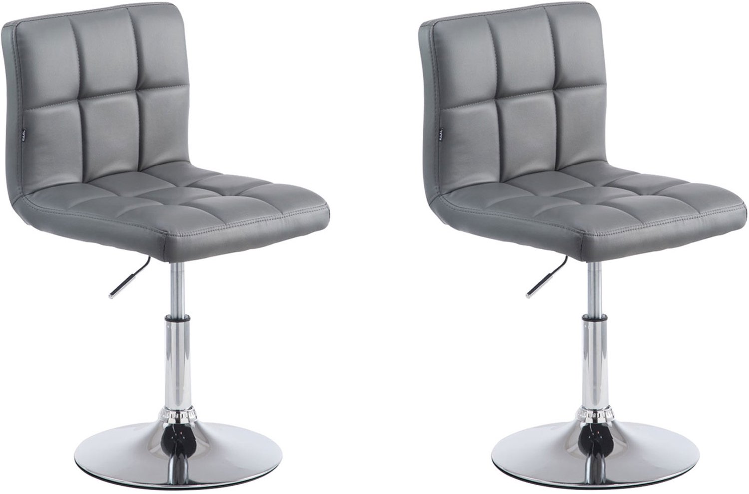 Luxe Comfort Ligbed - Set van 2 - Verstelbaar - Kunstleer - Grijs