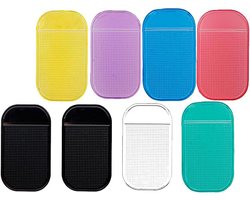 Antislipmatten auto dashboard, extra sterke grip voor mobiele telefoon en sleutels, hittebestendige anti-slip pads, wasbaar en herbruikbaar, universele auto-accessoires interieur, zwart en