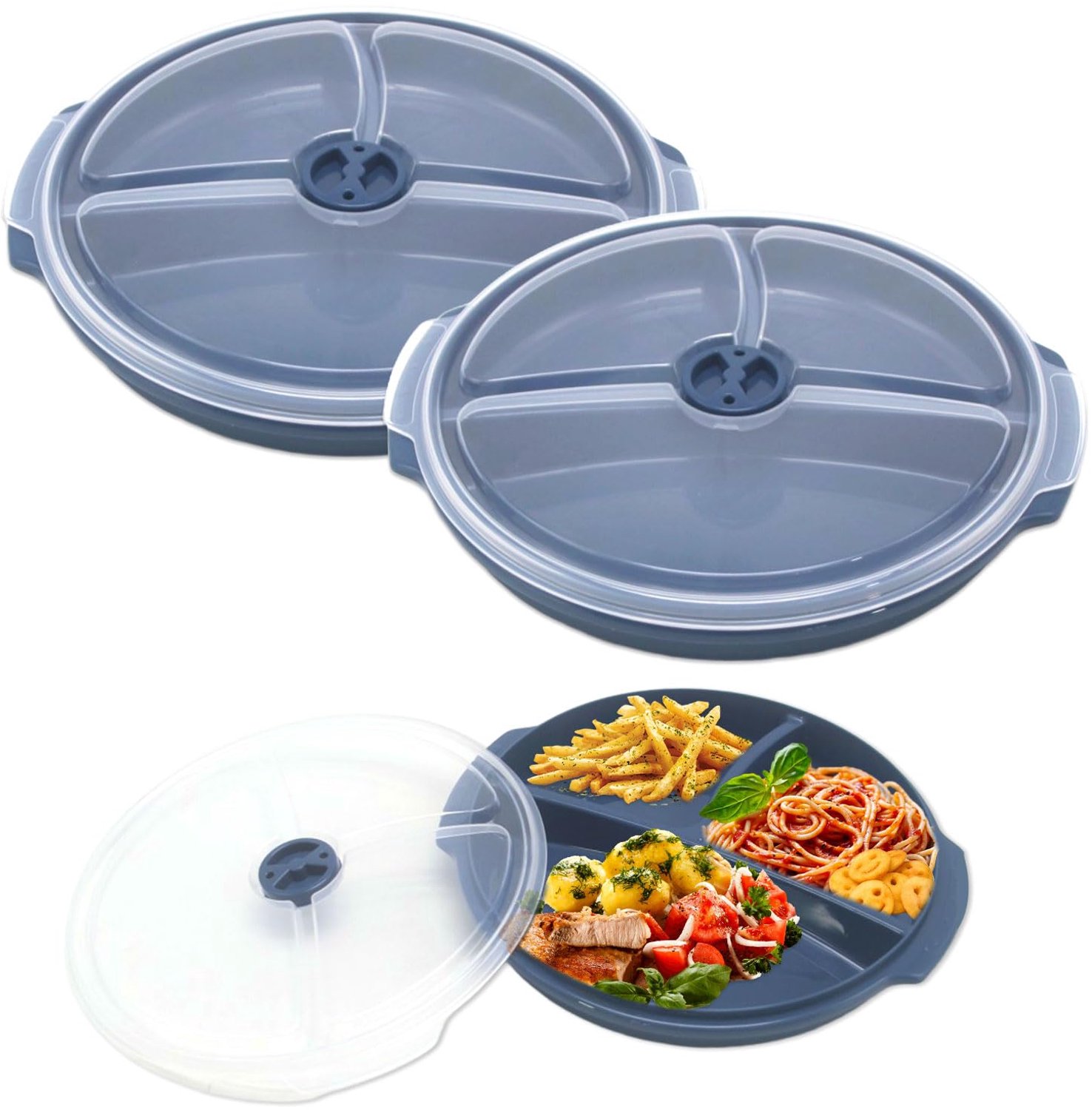 Set van 3 Magnetronborden met Deksel
