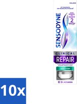 10 x Sensodyne - Tandpasta - Clinical Repair - Deep Clean - Grondige Reiniging - 75 ml - Voordeelverpakking - 10 stuks