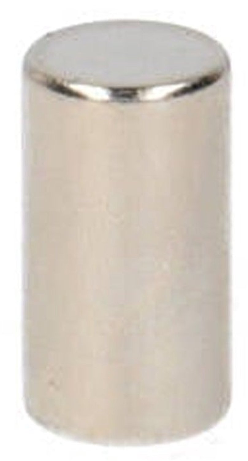Neodymium Staafmagneet Ø5,5 x 10 mm N48 NiCuNi – 20 stuks