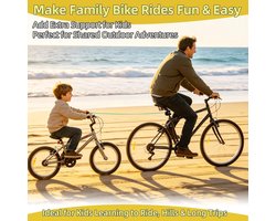 Elastisch Sleeptouw voor Kinderfiets, 2,4 m voor Ouder-Kind Fietsen