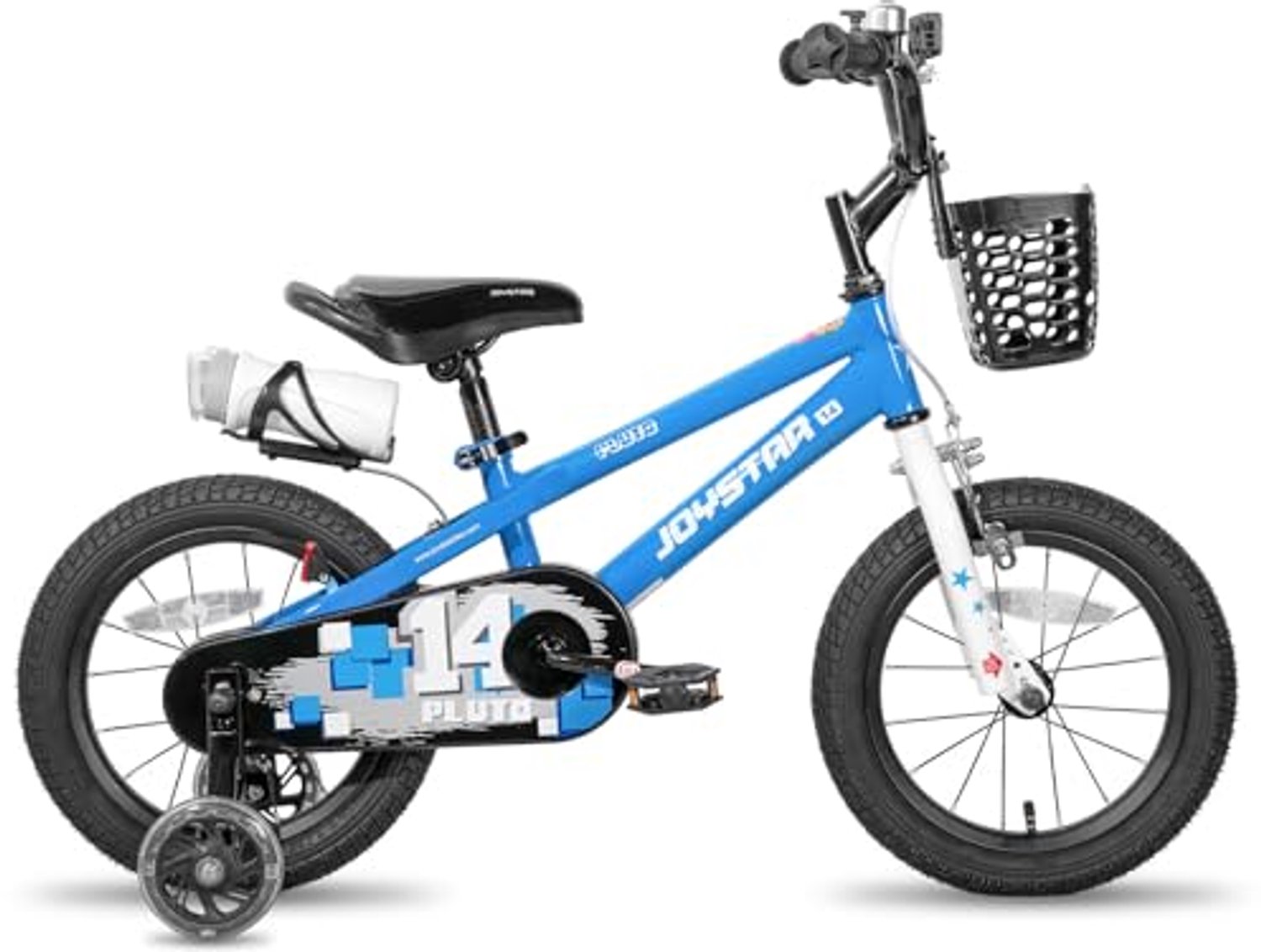 Kinderfiets 12 inch - Blauw met Mandje