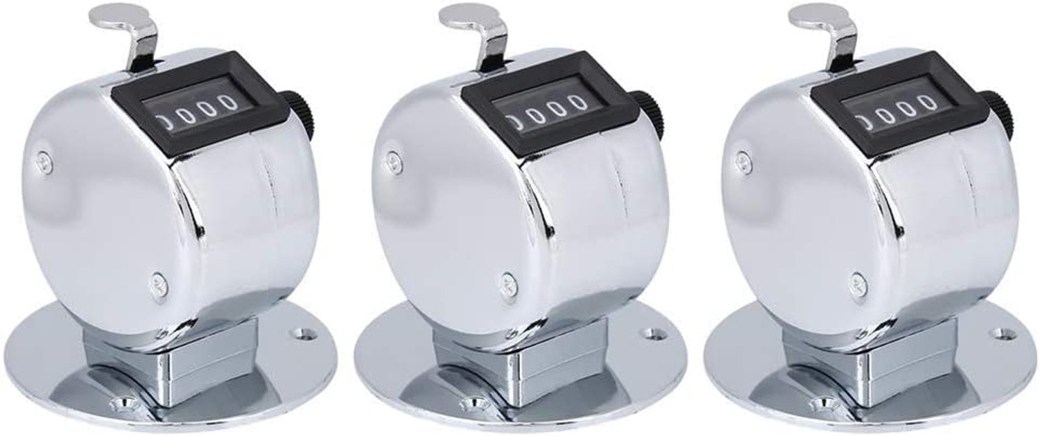 Handteller 4-cijferig - Handteller klikker - Tally Clicker - Metalen behuizing - Draagbaar - Nauwkeurige telling - Teller