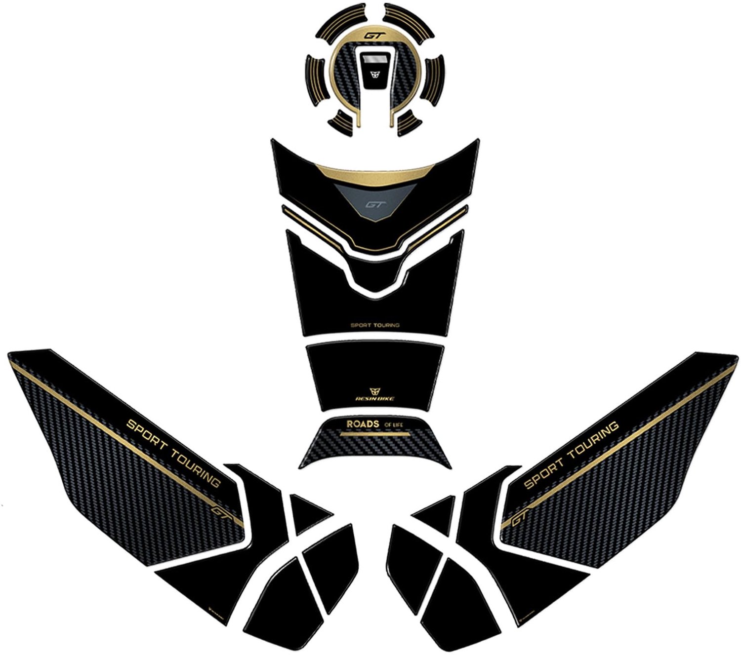 Grip Kit voor Motorcompatible met Yamaha Tracer 9 GT