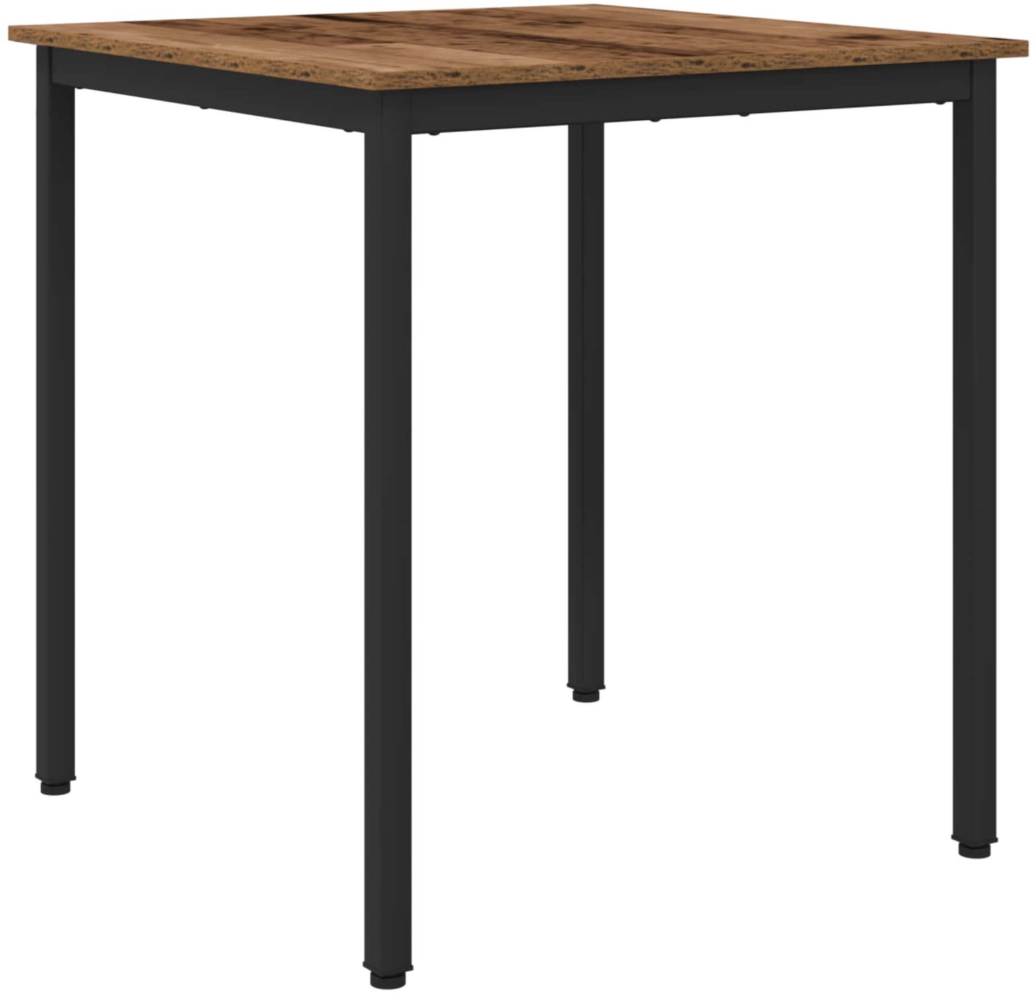 vidaXL Eettafels - 70 - x - 70 - x - 75 - cm - Bewerkt - hout - Oud - hout - Vierkant Oud hout