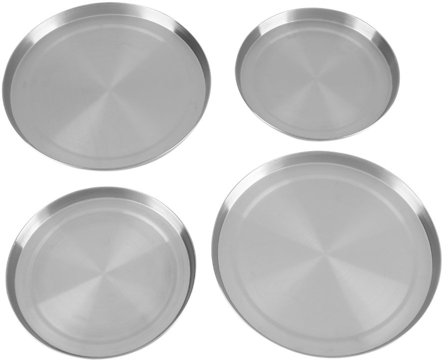 Kookplaten Set van 4 - Branders/afdekkingen - Roestvrij Staal - Elektrische Branders - Keukenbescherming - Gemakkelijk Schoon te Maken - Branderafdekkingen