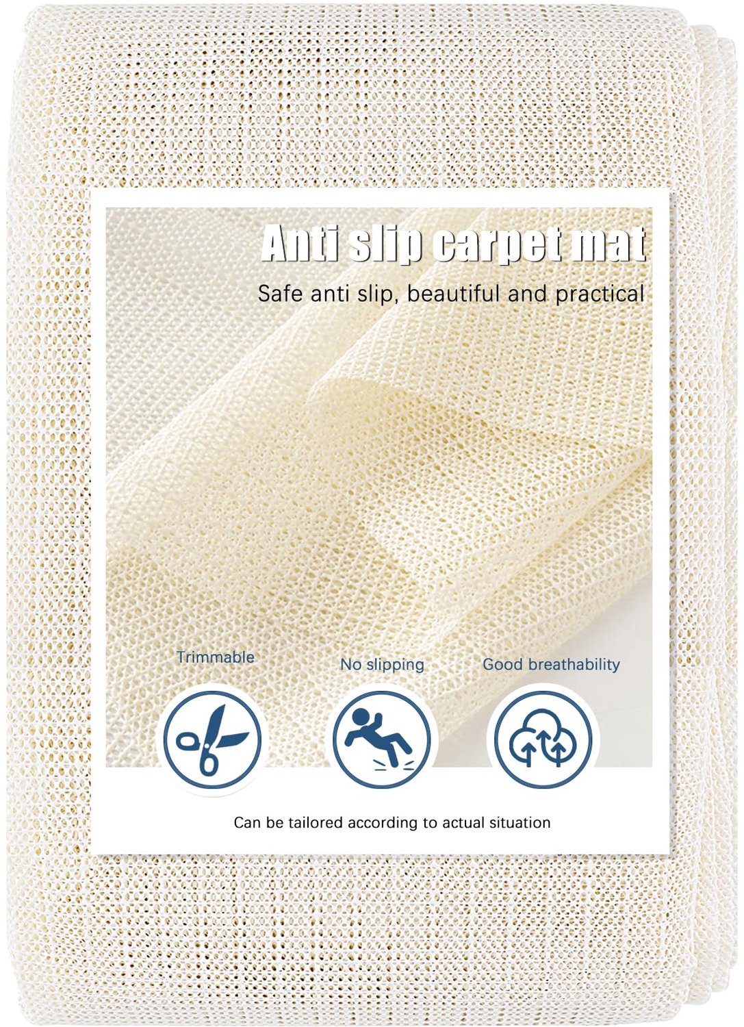 Antislip PVC Mat 200 x 300 cm Voor Meubels en Vloeren