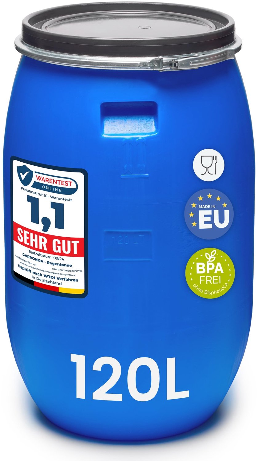 120 Liter Regenwateropvangvat met Deksel