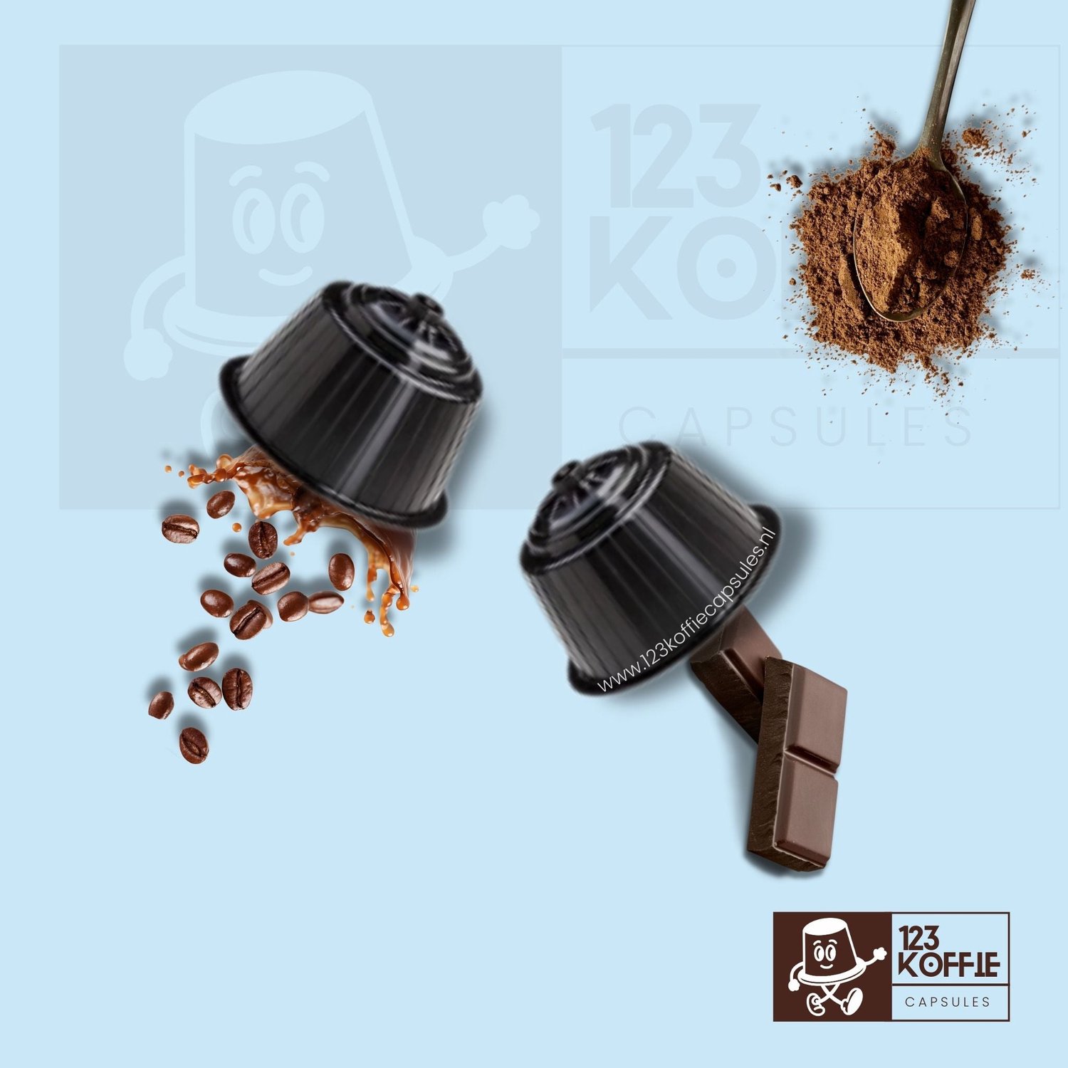 Mokaccino koffie capsules Dolce Gusto 12 stuks Sandemetrio