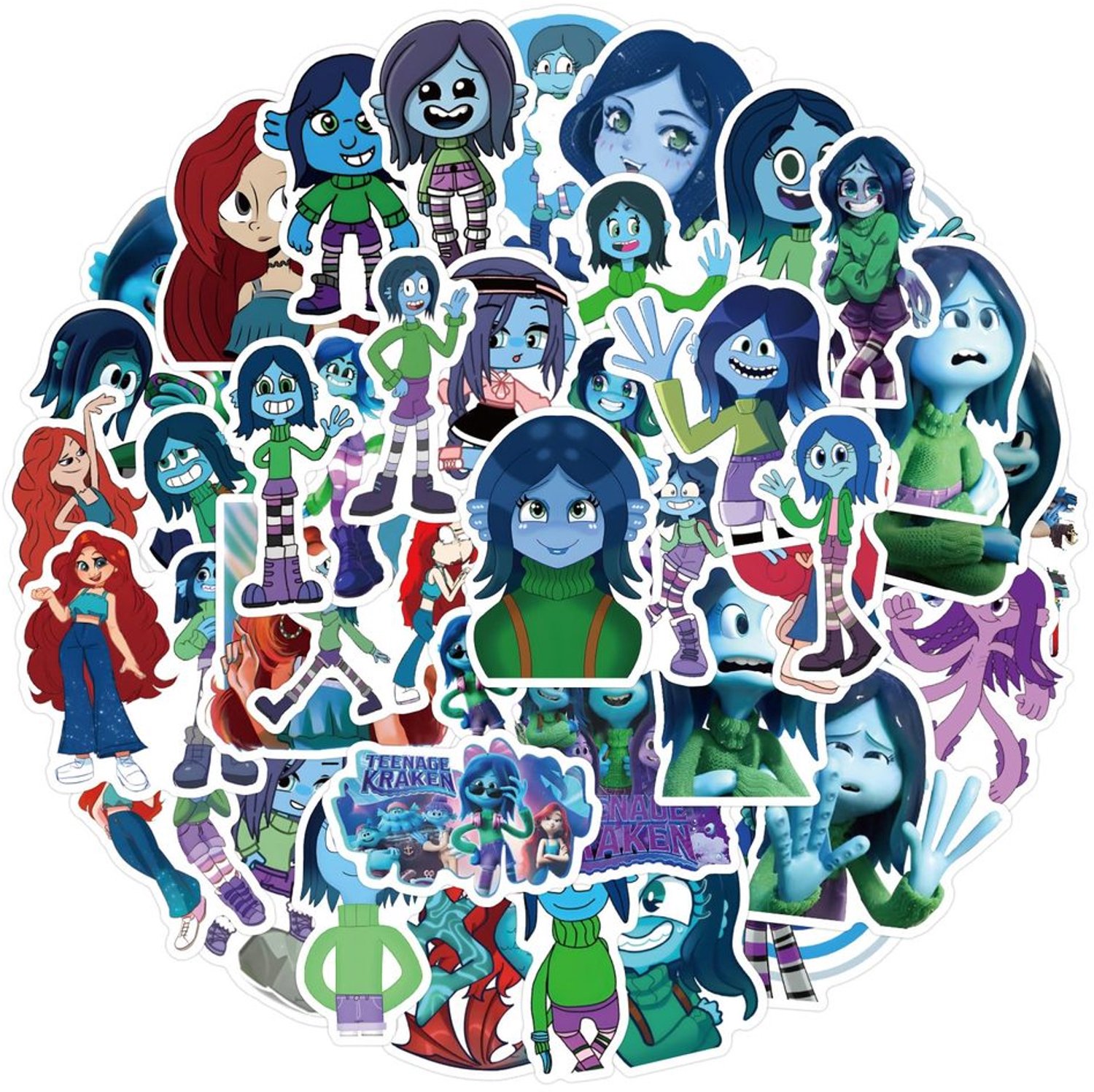 50pcs Sticker Set voor Waterflessen en Laptops