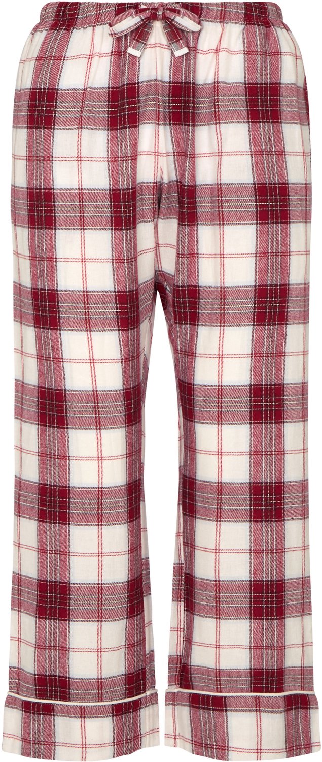 Hunkemöller Petite pyjamabroek Flanel Wit