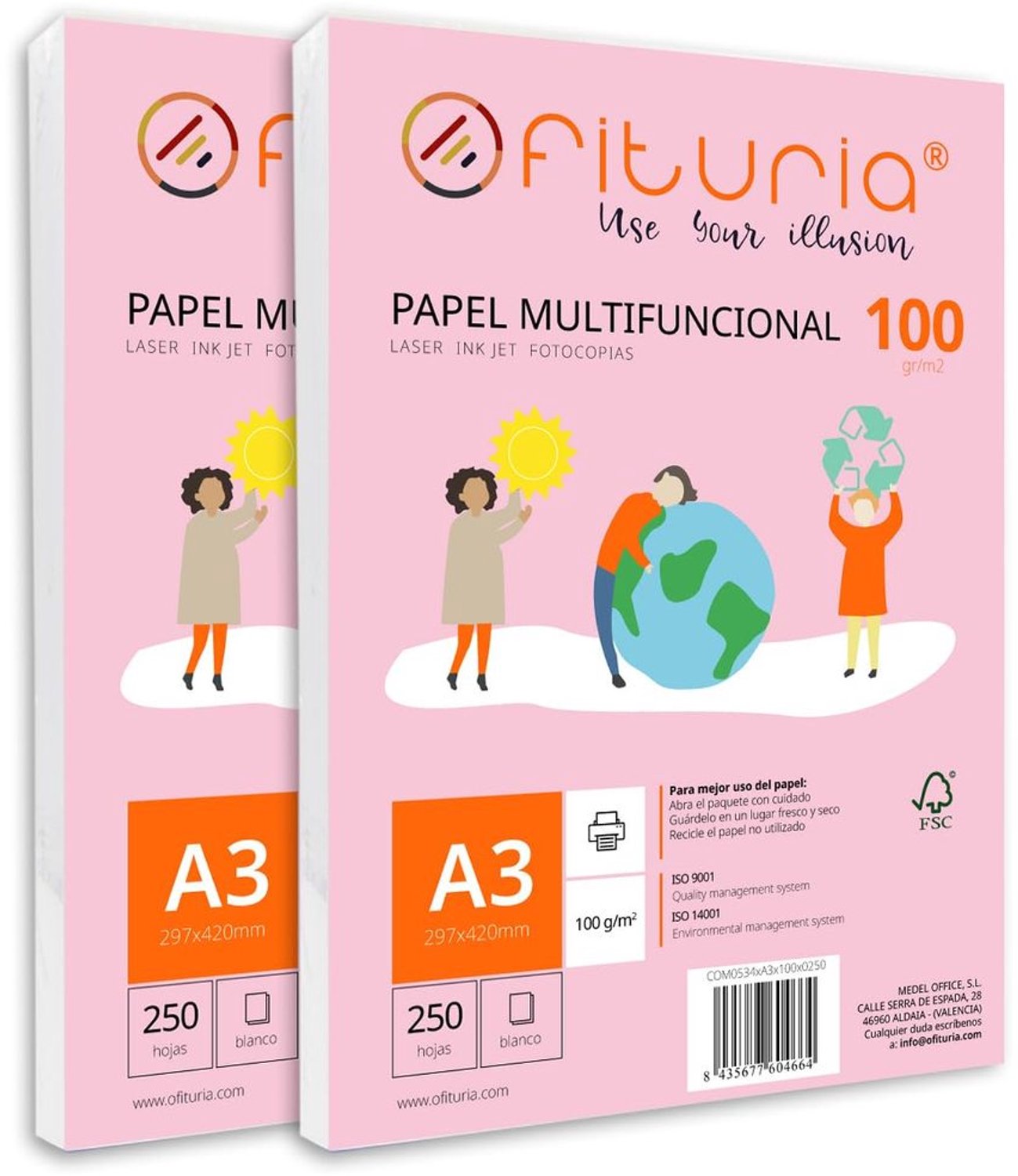 A3 Papier Set - 100 g - 500 Vellen Wit voor Laser- en Inkjetprinters