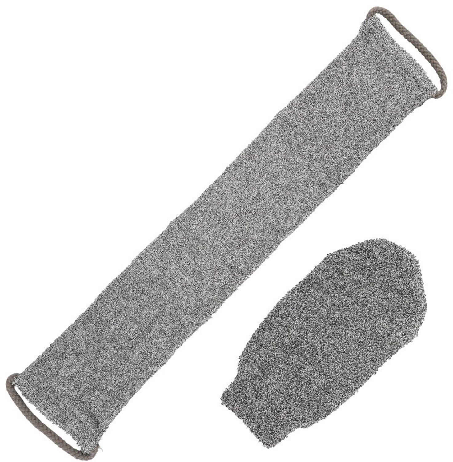 Set van 2 Washandjes en Peelinghandschoen van Natuurlijk Bamboe