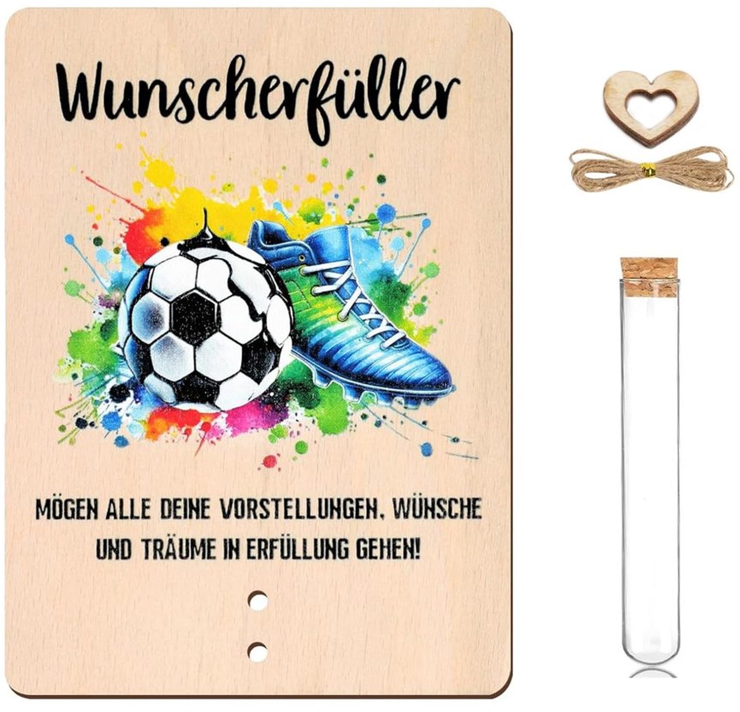 Voetbalcadeaus voor Kinderen, Geldverpakking met Mini-Hartdecoratie