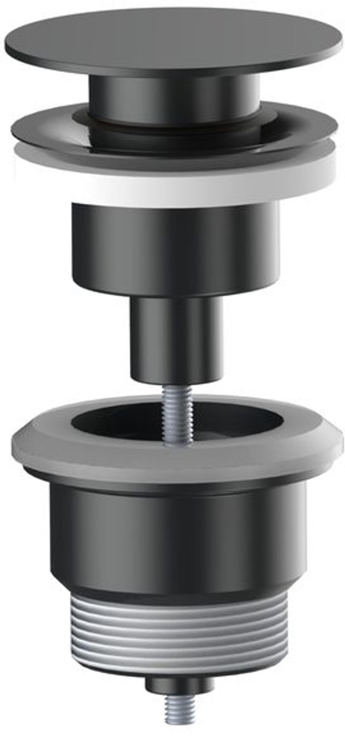 Clic-Clac Afvoerplug voor Wastafel - Gun Metal