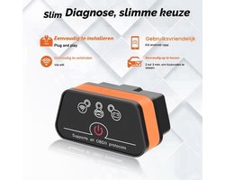iCar2 Mini OBD2 WiFi Scanner voertuigen Scan Interface Adapter Check Engine Light Car Diagnostics Tool voor iOS en Android met Auto Sleep Dongle