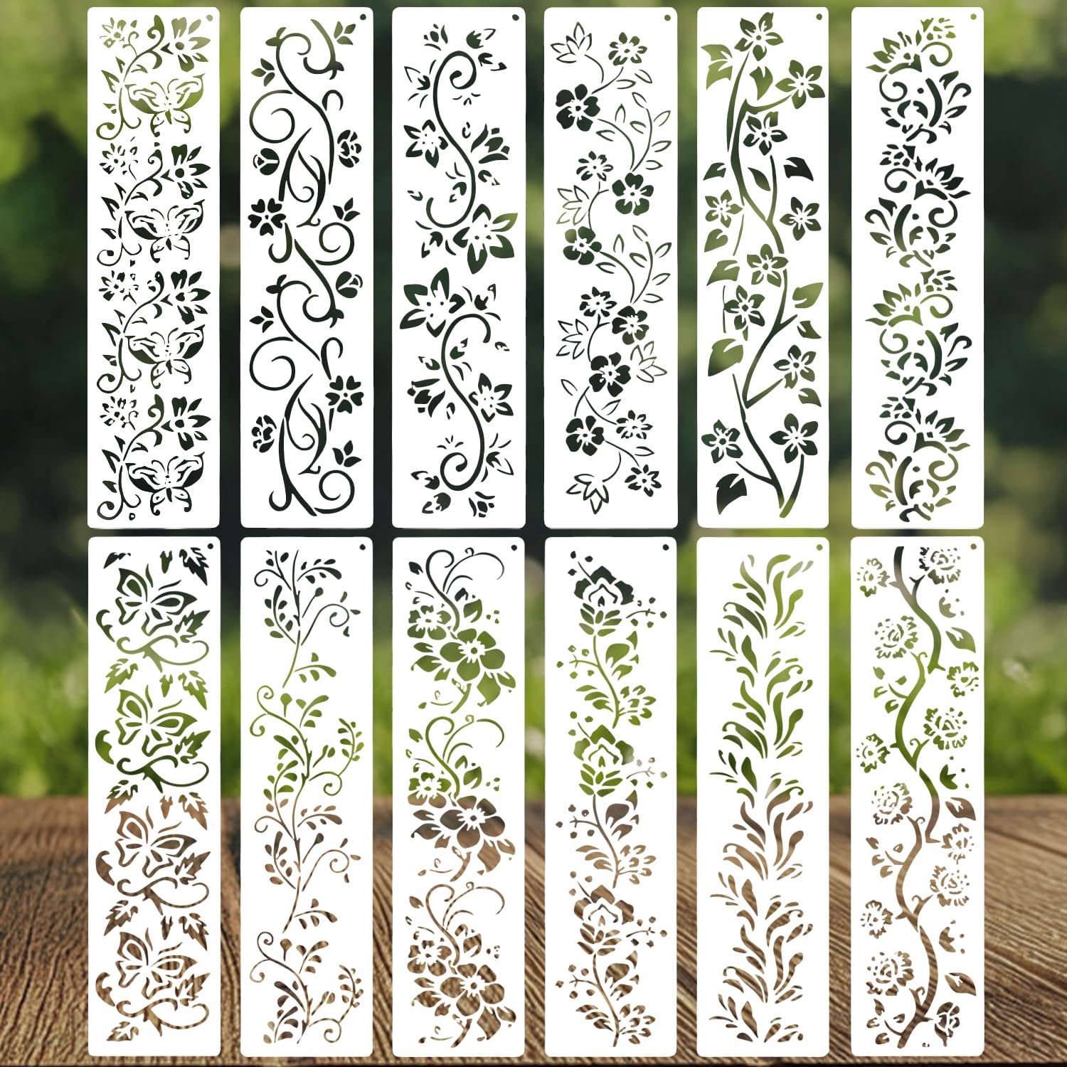 Set van 12 Herbruikbare Sjablonen voor Creatieve Projecten