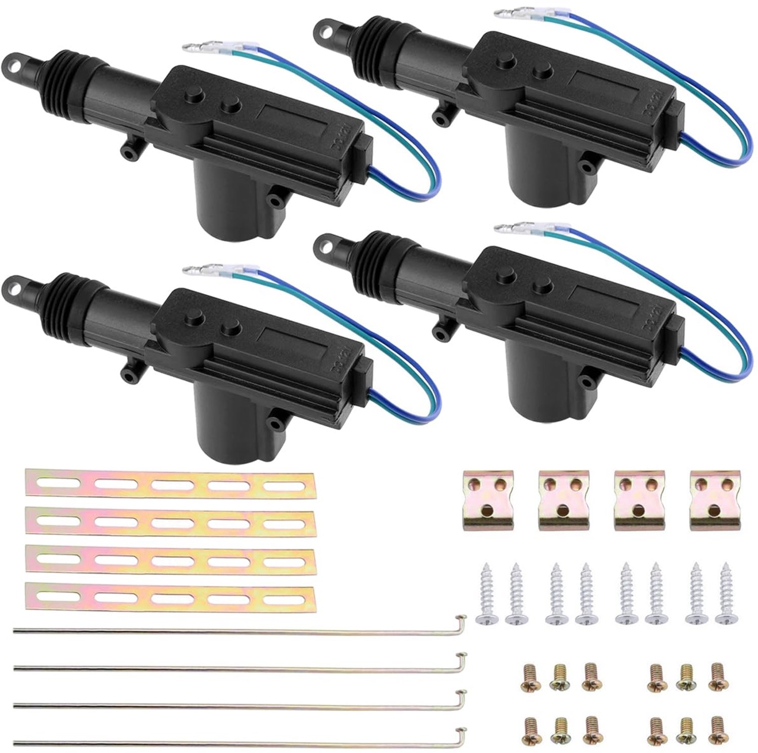 12V Deurvergrendeling Actuator Set van 4 voor Centrale Vergrendeling