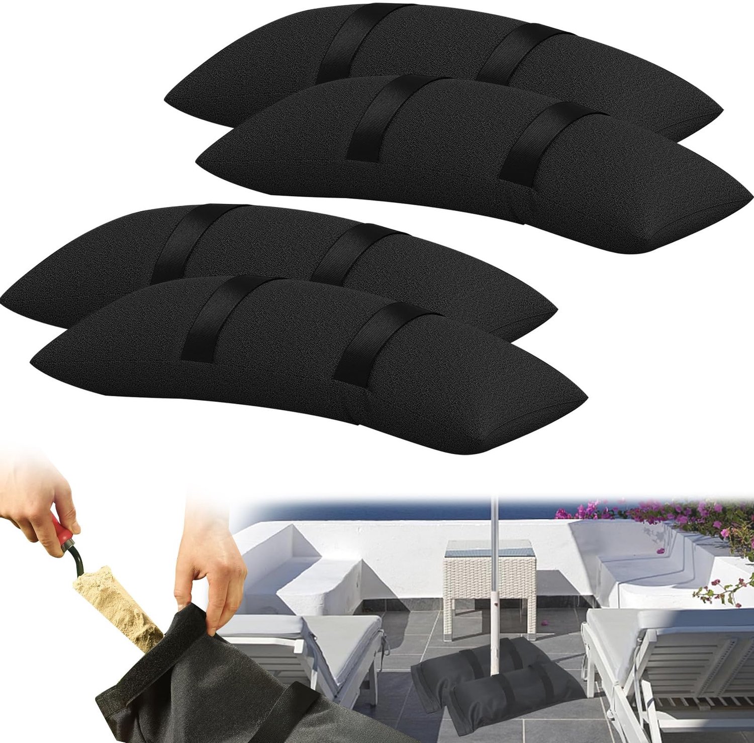 Set van 4 Zandzakken voor Tenten en Parasol