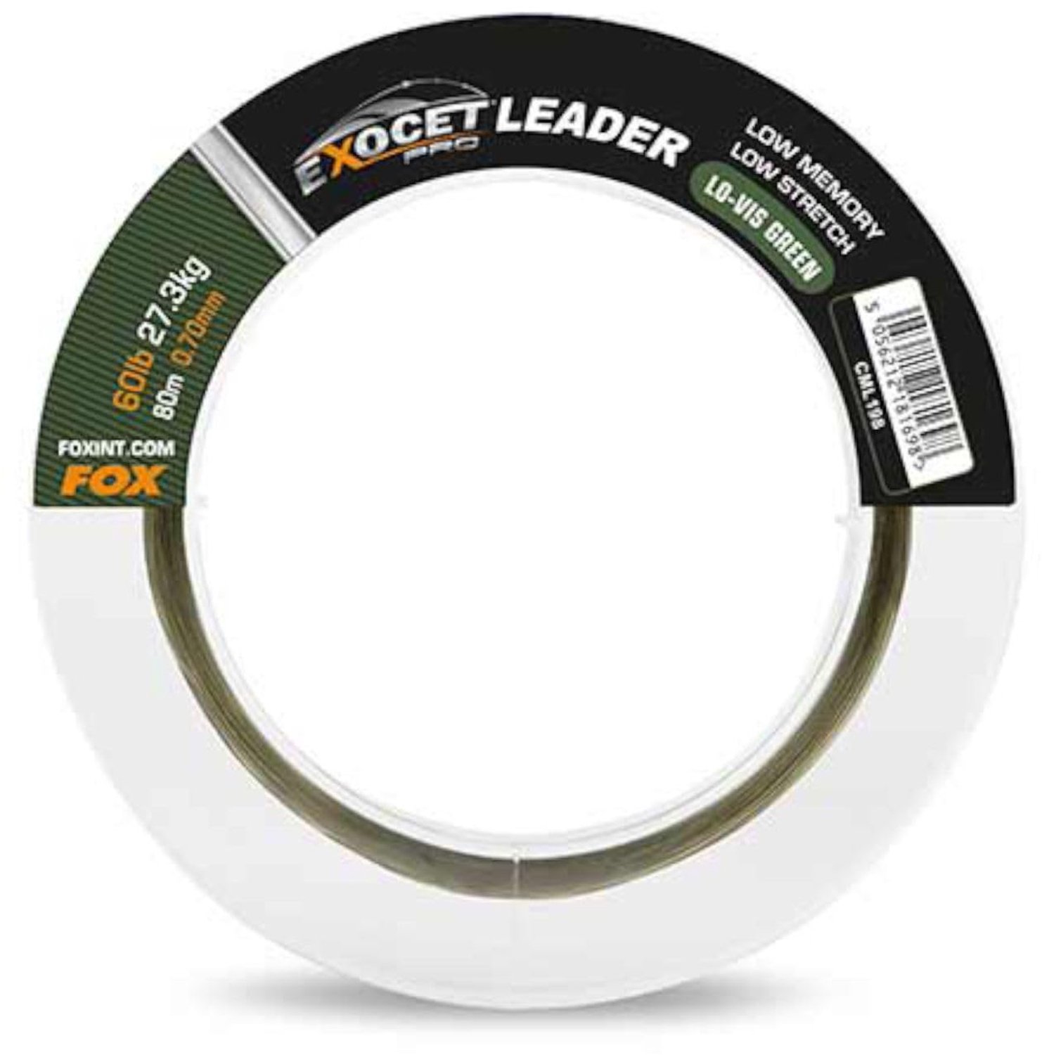 Vislijn - Low vis groene leader 0.7mm 60lb - 80m