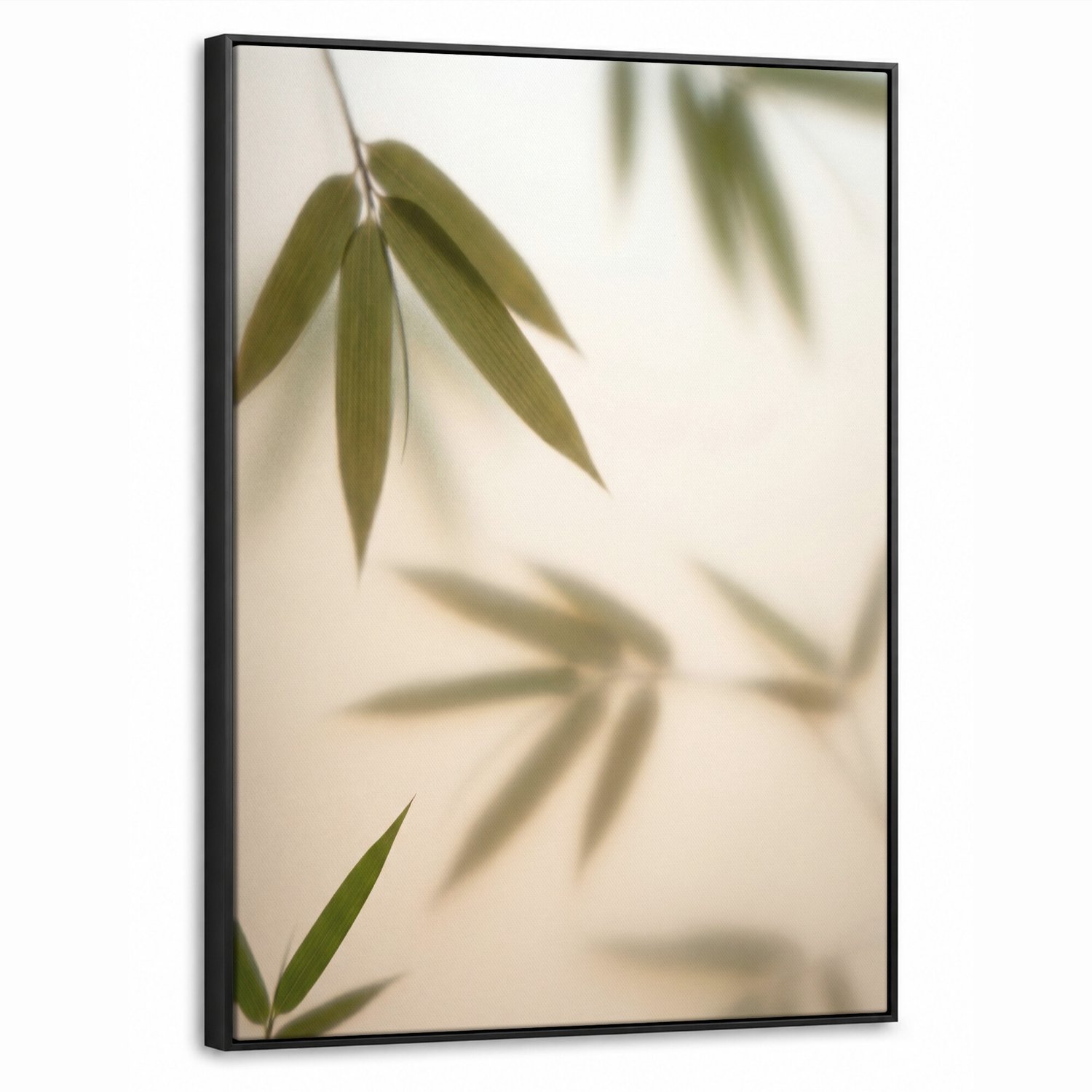 Canvas Schilderij met Baklijst - Planten - Bladeren - Natuur - Groen