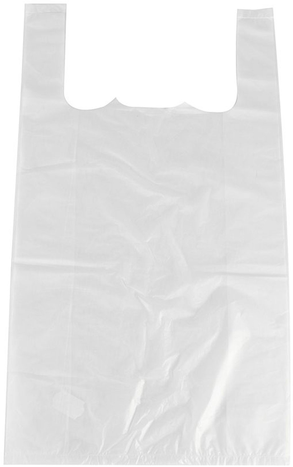 Witte HDPE Draagtas, 28 x 55 x 4 cm