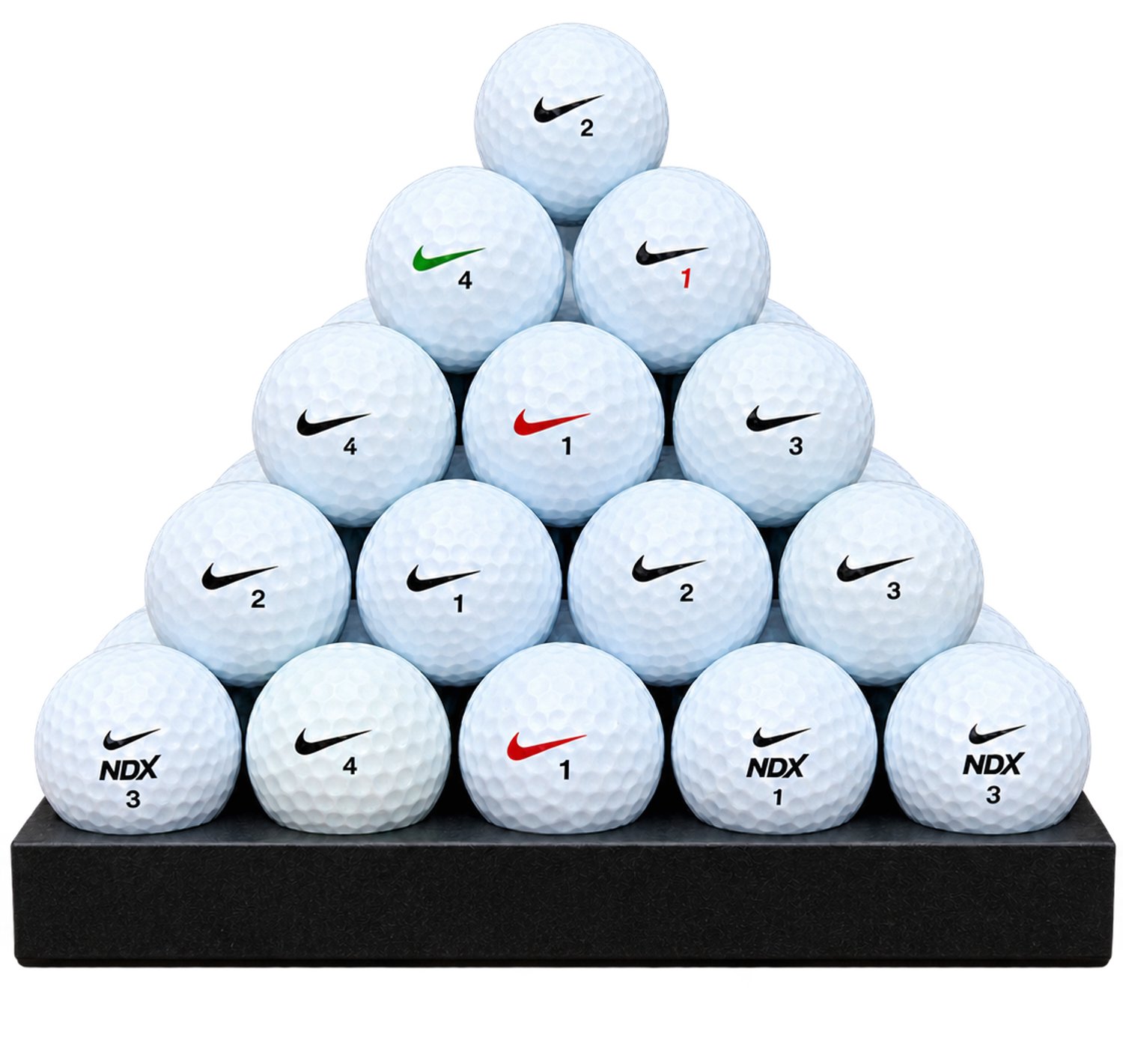 Nike mix Lakeballs 50 gebruikte golfballen Wit