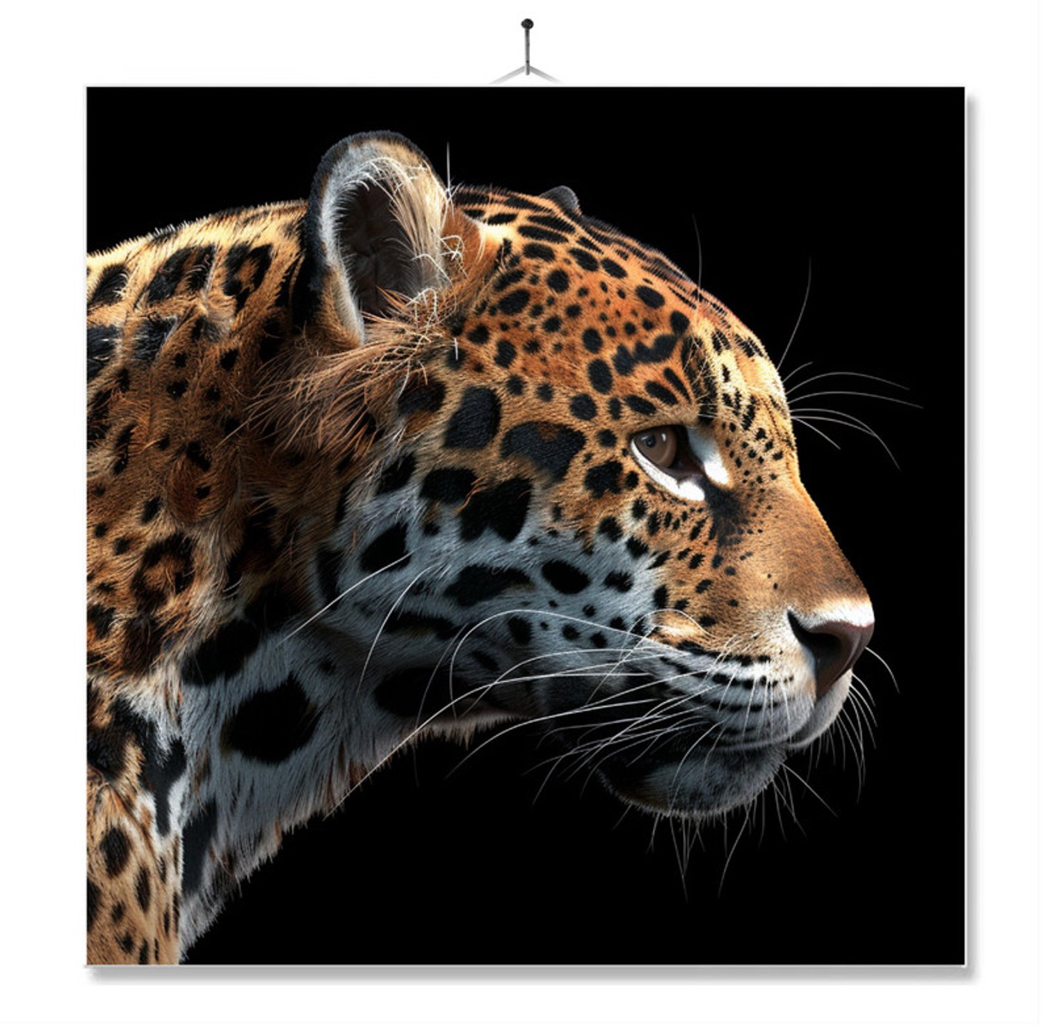 MC Living Tegel Met Opdruk | Geschenk | Dier | Closeup | Jaguar Ontwerp 1