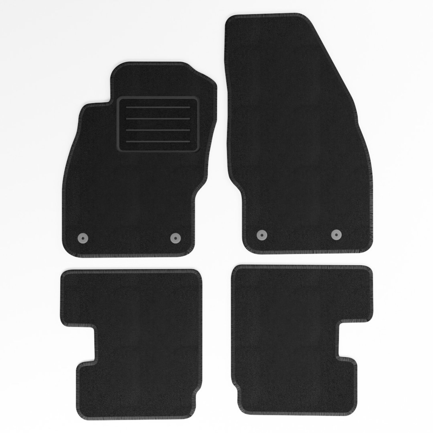 Mats4all | Naaldvilt automatten passend voor Opel Adam 2013-2019 | Antislip | Met versterking | 4-delig | Automatten | Mattenset