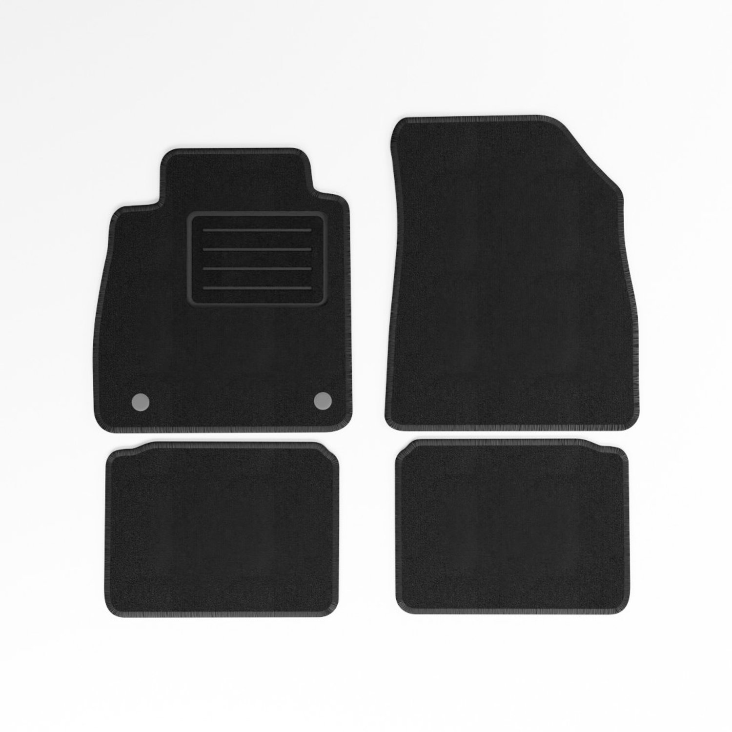 Mats4all | Naaldvilt automatten passend voor Nissan Micra K14 2017-2025 | Antislip | Met versterking | 4-delig | Automatten | Mattenset