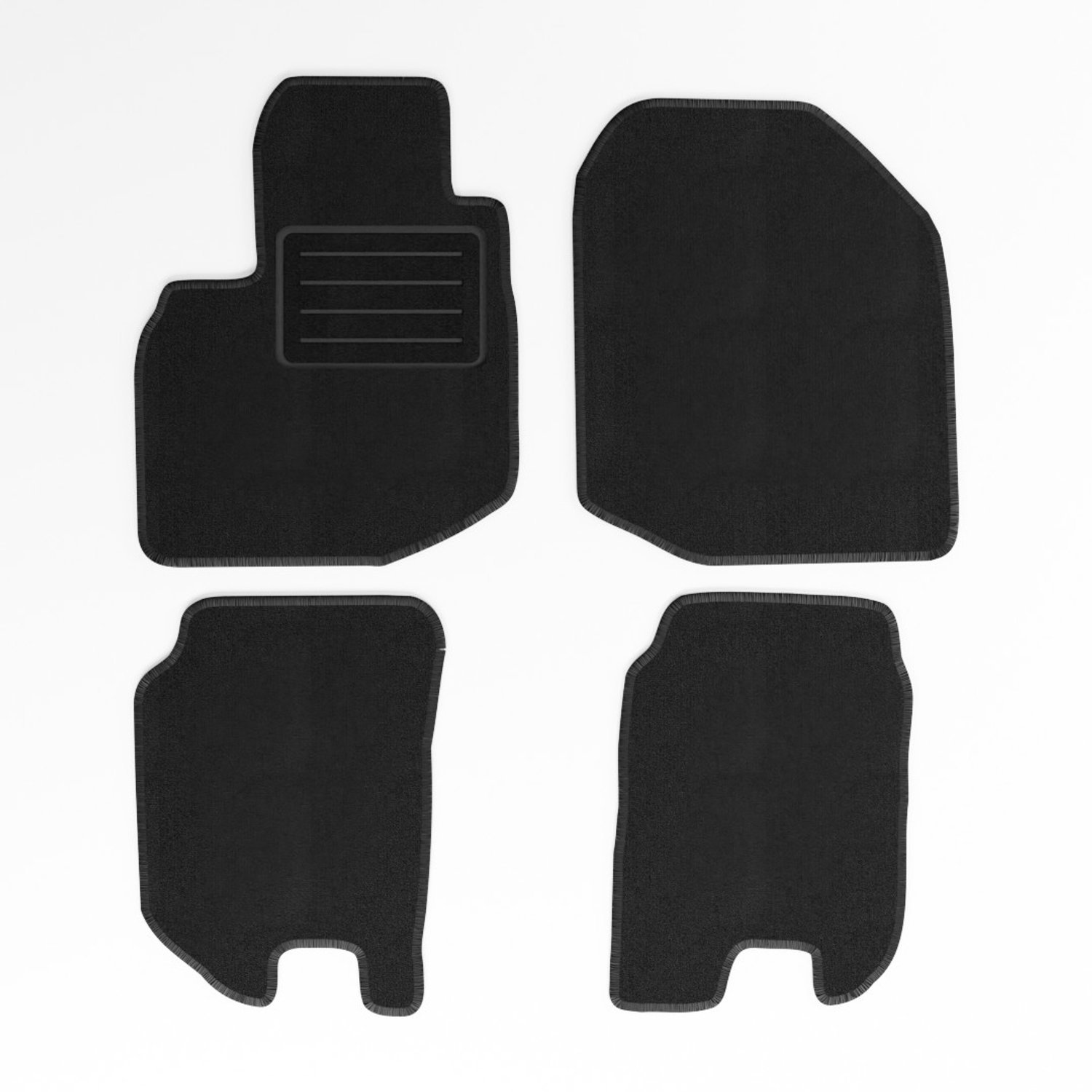 Mats4all | Naaldvilt automatten passend voor Honda Jazz 2008-2015 | Antislip | Met versterking | 4-delig | Automatten | Mattenset