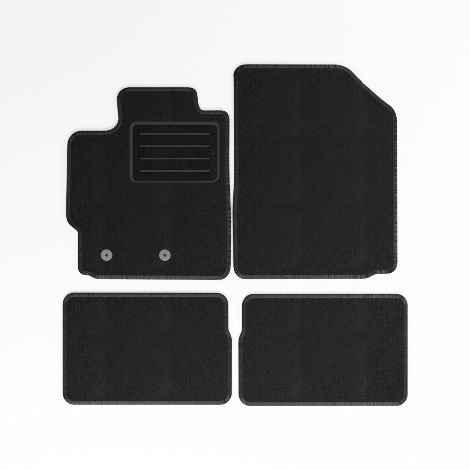 Mats4all | Naaldvilt automatten passend voor Toyota Yaris 3/5 deurs 2005-2011 | Antislip | Met versterking | 4-delig | Automatten | Mattenset