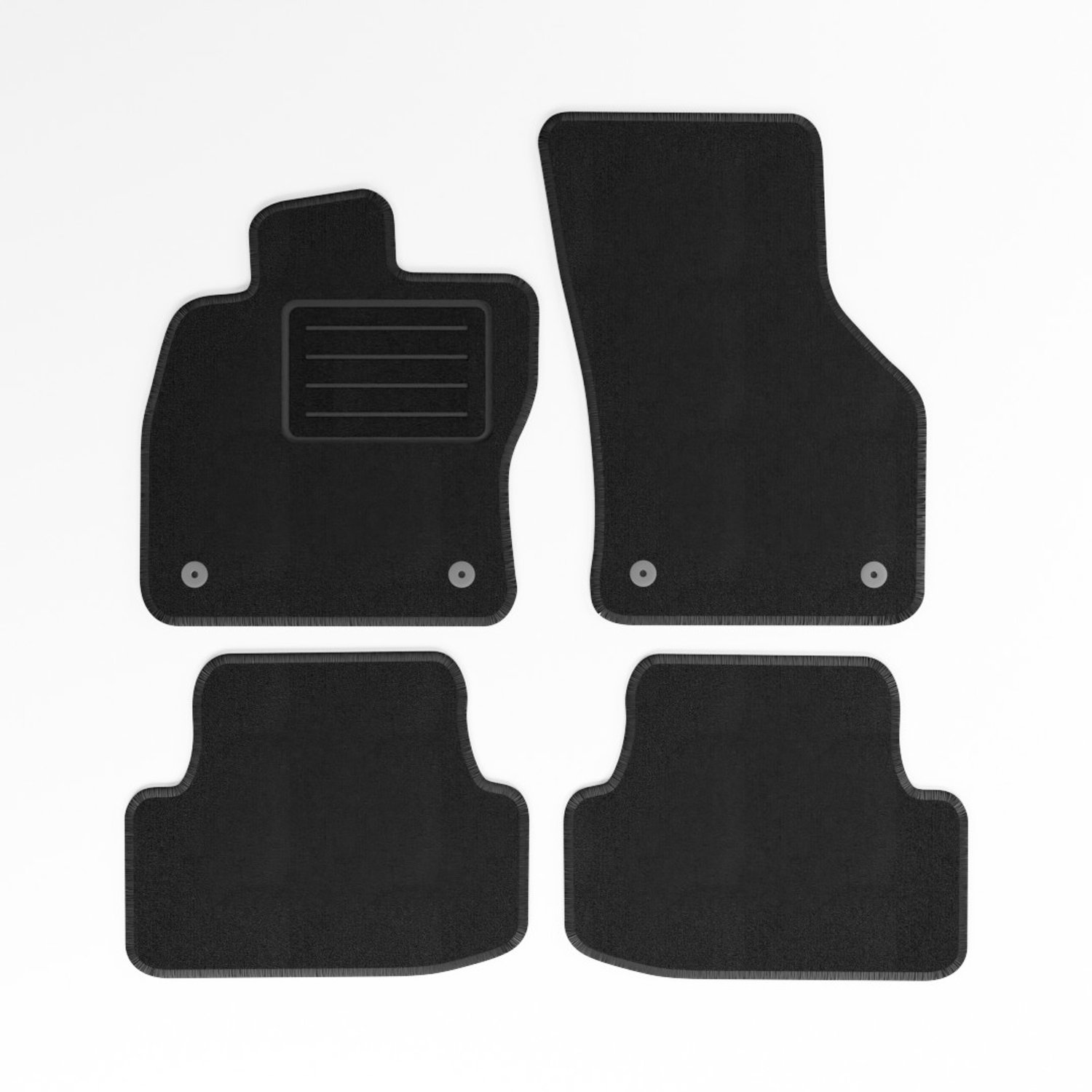 Mats4all | Naaldvilt automatten passend voor Seat Leon 2013-2020 | Antislip | Met versterking | 4-delig | Automatten | Mattenset