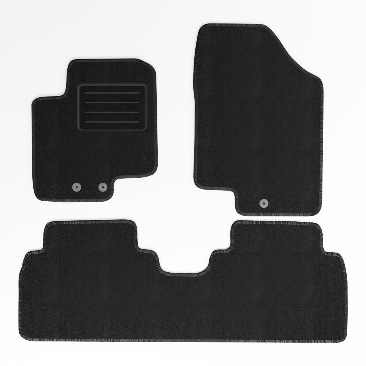 Mats4all | Naaldvilt automatten passend voor Kia Venga 2010-2019 | Antislip | Met versterking | 4-delig | Automatten | Mattenset