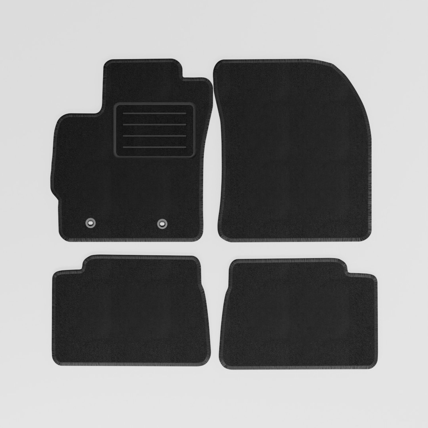 Mats4all | Naaldvilt automatten passend voor Toyota Auris 2013-2018 | Antislip | Met versterking | 4-delig | Automatten | Mattenset